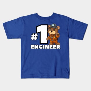 #1 Engineer Kids T-Shirt